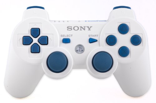 PS3 PLAYSTATION 3 White/Blue Modded Controller (Rapid Fire) COD Black Ops - QUICKSCOPE, JITTER, DROP SHOT, AUTO AIM