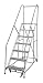 Cotterman 1207R3232A3E24B4C1P6 - Rolling Ladder Steel 100In. H. Gray