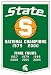 Michigan State Spartans - Dynasty Banners Pennant w/Rod NCAA (Pennant Wallhanging)