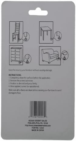 Lot of 16 Assorted Gray Slider Pads Move Furniture Easy