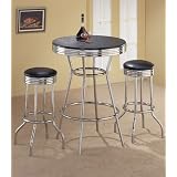 Retro Polished Chrome Bar Table by 