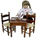 Country Square Kitchen Table with 2 Ladderback Chairs Perfect for 18