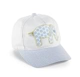 Mud Pie Baby Little Prince Seersucker Baseball Hat, Elephant