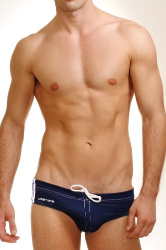 Wildmant Men s Sport Bikini Swim with Ball Lifter Cock-Ring Large Blue