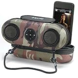 iHome iH13 Portable Protective Speaker Case for iPod (Camo Green)