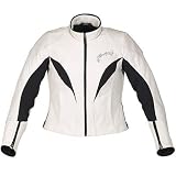 Alpinestars Stella Tyla Women's Leather Street Racing Motorcycle Jacket - Color: White, Size: 40