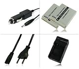 M&L Mobiles® | Chargeur + 2x Batterie NB-6L NB6L pour Canon Ixus 85is | Ixus 95is | Ixus 105 | Ixus 200 iS | Ixus 210 | Ixus 300 HS
