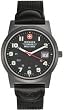 Wenger Swiss Military Men's 72915 Classic Field Black Dial Canvas Leather Military Watch
