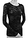 Kavio! Junior Camouflage Striped Burnout Twisted Crew Neck Long Sleeve