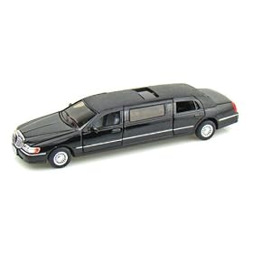 1999 Lincoln Town Car Stretch Limousine 1/38 Black
