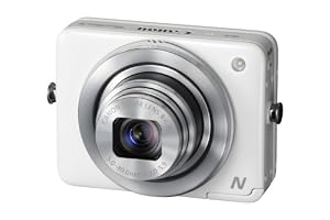 Canon PowerShot N Compact Digital Camera - White (12.1 MP, 8x Optical Zoom) 2.8 inch Touchscreen LCD