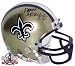 Deuce McAllister Autographed/Hand Signed New ORleans Saints Authentic Mini Helmet