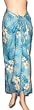 Full Size Pareo: Palm Fronds on Turquoise