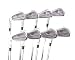 Nike Golf Mens Victory Red Pro Combo Blade 3 Thru Pitching Wedge Iron Set, Silver, Stiff Flex