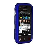 Amzer Rubberized Snap on Crystal Hard Case for Nokia N97 Mini,(Blue)