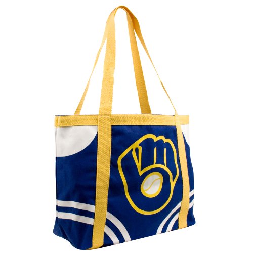 MLB Milwaukee Brewers Canvas Tailgate Tote