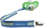 Booginhead Pacifier Holder, Blue/Green/White