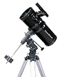 Black TwinStar 6" Short Tube Reflector Telescope EQ Mount