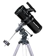Black TwinStar 6" Short Tube Reflector Telescope EQ Mount