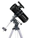 Black TwinStar 6" Short Tube Reflector Telescope EQ Mount