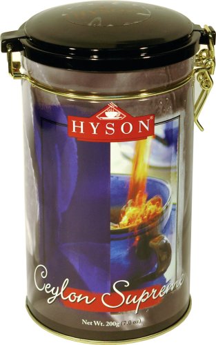 Hyson Tea, Ceylon Supreme Metal Can, 7.05-Ounce Boxes (Pack of 3) by Hyson