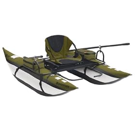 Classic Accessories Bozeman Back Packable Pontoon Boat (Sage Silver, 8-Foot) by 