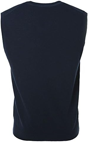 Navy Merino Wool Sleeveless Slip-Over M 0087885