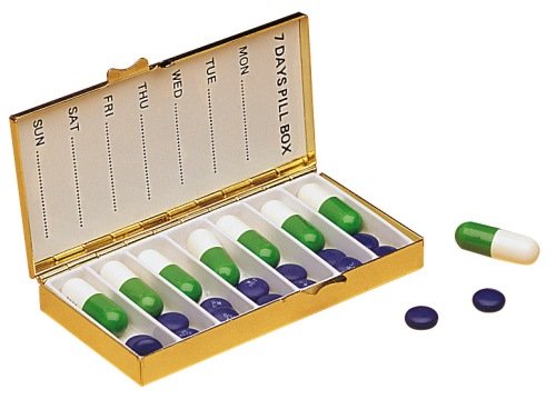 Ezy Dose 7 Compartment Rectangular Pill case