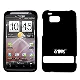 EMPIRE Black Rubberized Snap-On Cover Case for Verizon HTC ThunderBolt