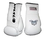 White Lace up Gloves