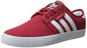 adidas Originals Men's Seeley Lace Up Shoe, Scarlet/White/Black, 13 M US