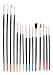 Artist's Small Brush Set - Natural Bristles - 15 Styles