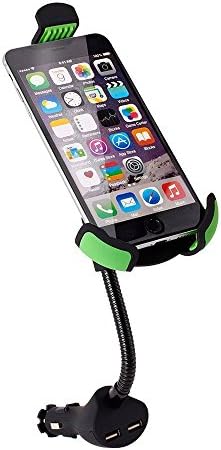 Car Mount, Omgar Car Smartphone Holder with Dual USB Port Charger With Over Charge and Over Current Protection