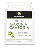 NUTRIENT WISE Garcinia Cambogia Extract Weight Loss Pills 500mg | Healthy Diet Supplements To Lose Fat Fast