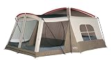 Wenzel Klondike 16 X 11-Feet Eight-Person Family Cabin Dome Tent (Light Grey/Taupe/Red)