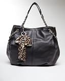 bebe Leather Chain Tote