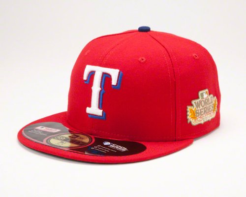 Texas Rangers Red New Era Official 2011 World Series 59FIFTY Authentic Alternate On Field Fitted Hat