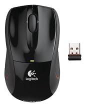 Logitech V450 Nano Cordless Laser Mouse for Notebooks (Black)