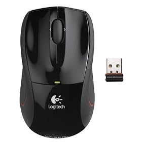 Logitech V450 Nano Cordless Laser Mouse for Notebooks (Black)
