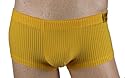 Bruno Banani Hipshort Herren Upper Side Gelb Stripes, Gr&ouml;&szlig;e M/5