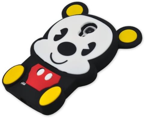 I Need 3d Lovely Little Mickey Mouse Soft Silicone Case Cover Compatible for Samsung Galaxy S4 SIV i9500(Black)