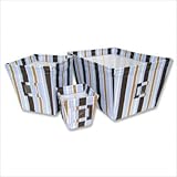 IMAGE OF Bundle-16 Max Fabric Storage Bins in Stripes