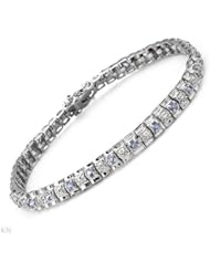 Genuine Morne Rouge (TM) Bracelet. 1.90 Ctw Tanzanite Sterling Silver Tennis Bracelet - Material/Stone: Tanzanite. 12.0 grams in weight and 7 inches in length. 100% Satisfaction Guaranteed.