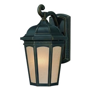 Westinghouse 66844 Village Manor One-Light Exterior Wall Lantern, Oil Rubbed Bronze with... by 