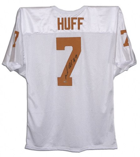 Michael Huff Texas Longhorns Autographed Wilson Jersey
