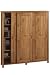 Wood-door Multimedia Cabinet Three-door Light Cherry Image