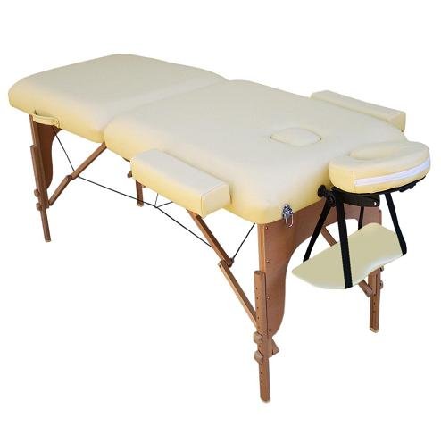 TM *LaMassa/BestBuys - $129.00 Massage Table Bed Spa Portable - Package (Includes FREE Carry Case, Massage DVD, And Spa Music CD #Pro2m (Cream)