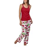 Nick & Nora® Womens Pajama Watermelon Collection - Red/White