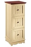 Letter/legal File Cabinet Three-drawer Maple/cream