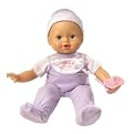 Little Mommy Real Loving Baby Cuddle and Coo Doll - Caucasian (Lavender/White Velour)
